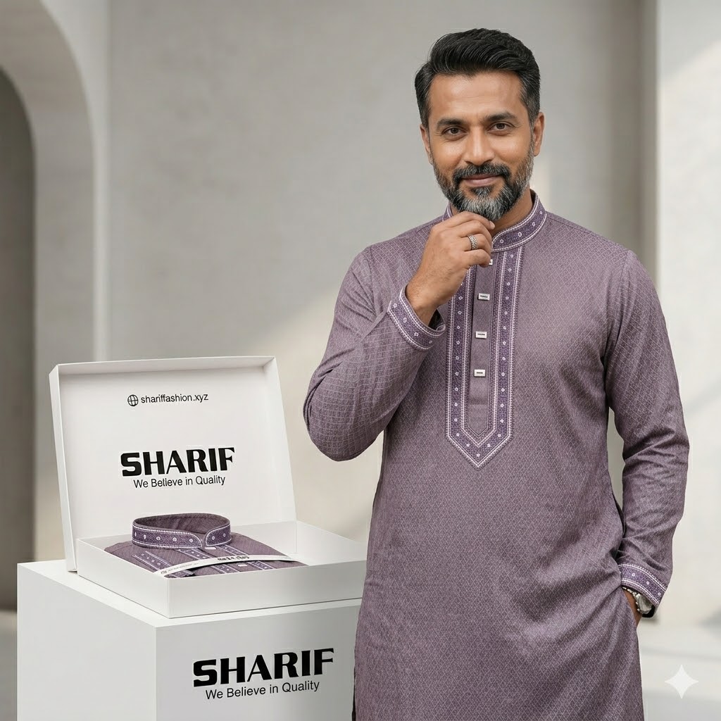 Premium Quality Ambroydary Cotton Biscos Panjabi P111
