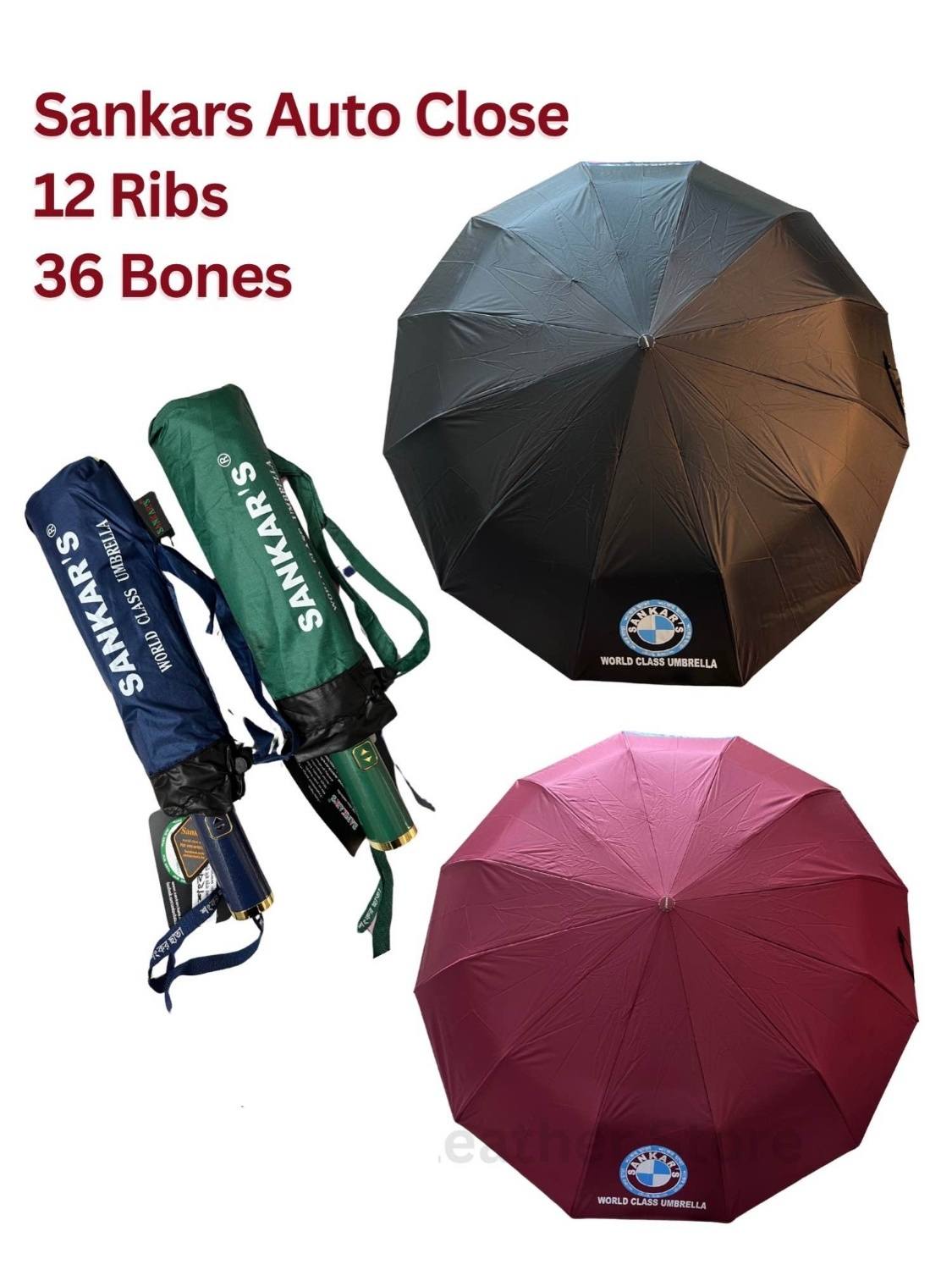 Sankars Umbrella 12 Ribs Auto Close