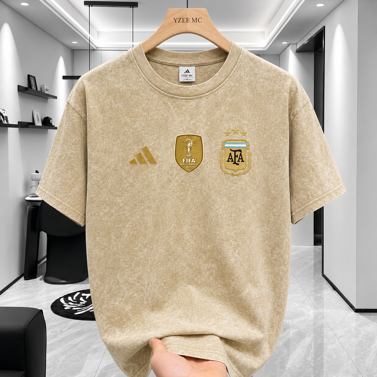 ACID WASH DROP SHOULDER T-SHIRT 002