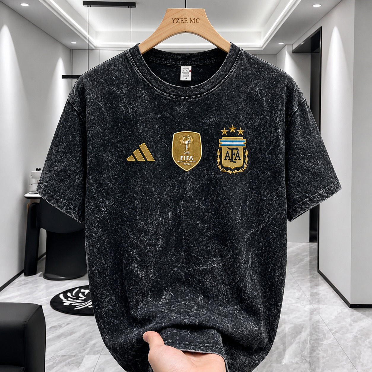 ACID WASH DROP SHOULDER T-SHIRT 003