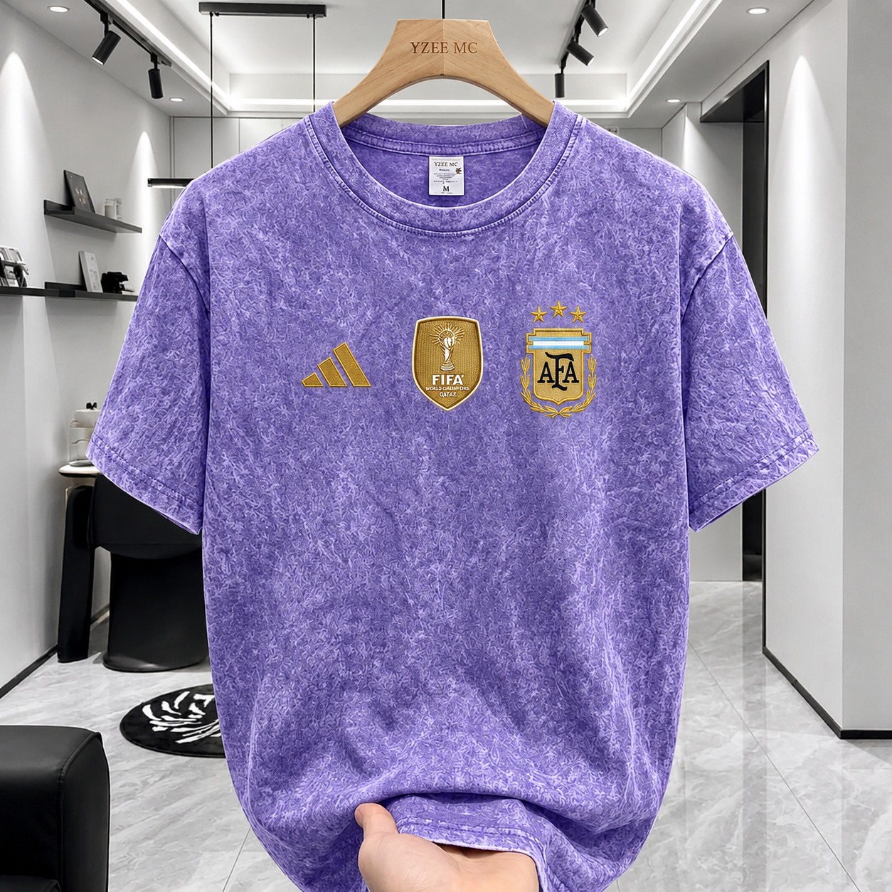 ACID WASH DROP SHOULDER T-SHIRT 004